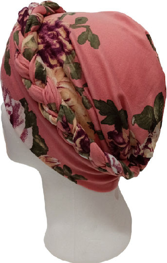 Elecool Turban de Păr Floral Dark Pink
