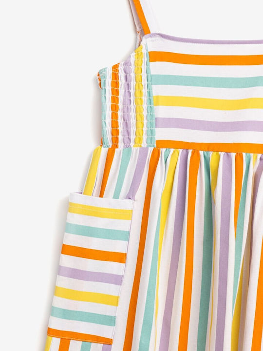 Funky Kids Dress Striped Multicolour