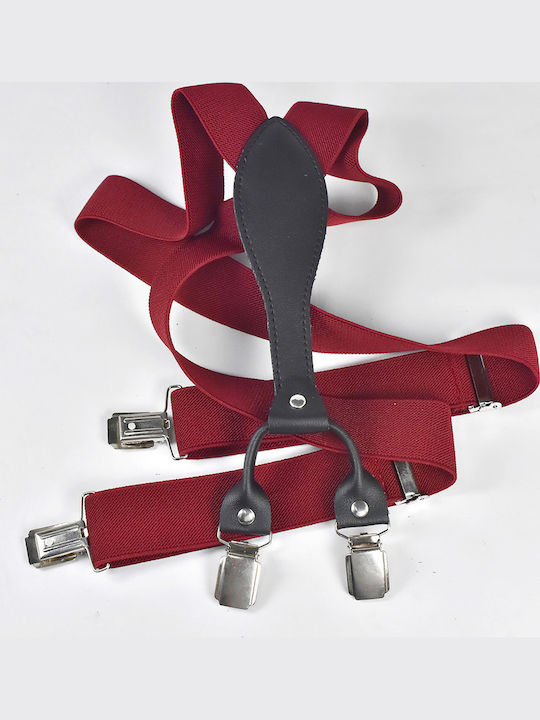 Beltipo Suspenders Monochrome Red