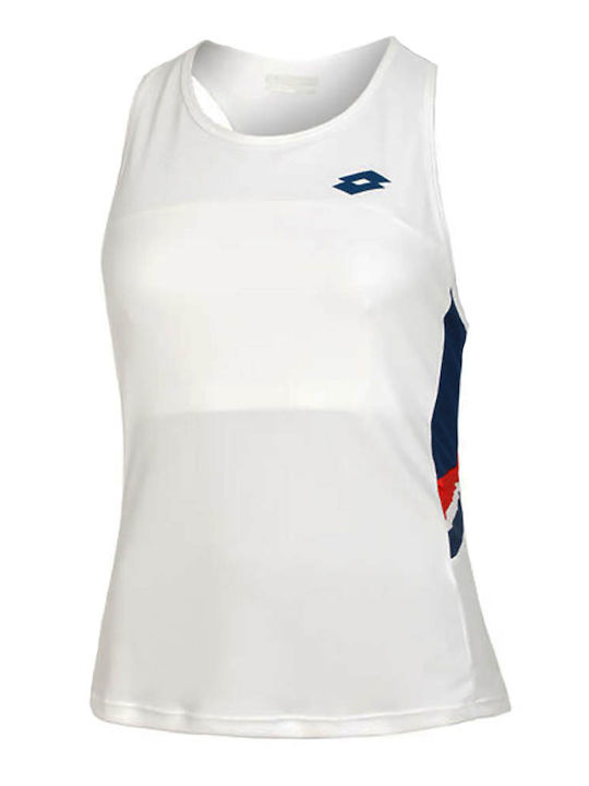 Women's Athletic Blouse Sleeveless White