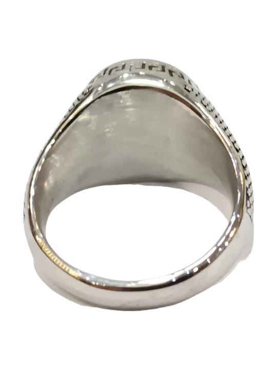 One Jewellery Bărbat Inel cu Pietre din Oțel
