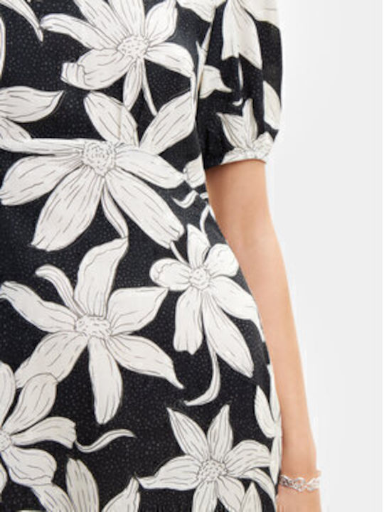 Rochie De Vară Pentru Femei Mini Rochie-Cămașă Neagră
