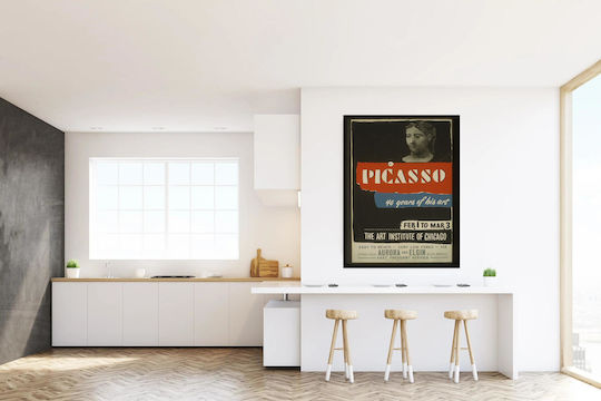 Picasso Art Exhibition--40 Years Of His Art Painting on Canvas 40x50cm