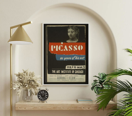 Picasso Art Exhibition--40 Years Of His Art Painting on Canvas 40x50cm