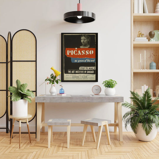 Picasso Art Exhibition--40 Years Of His Art Painting on Canvas 40x50cm