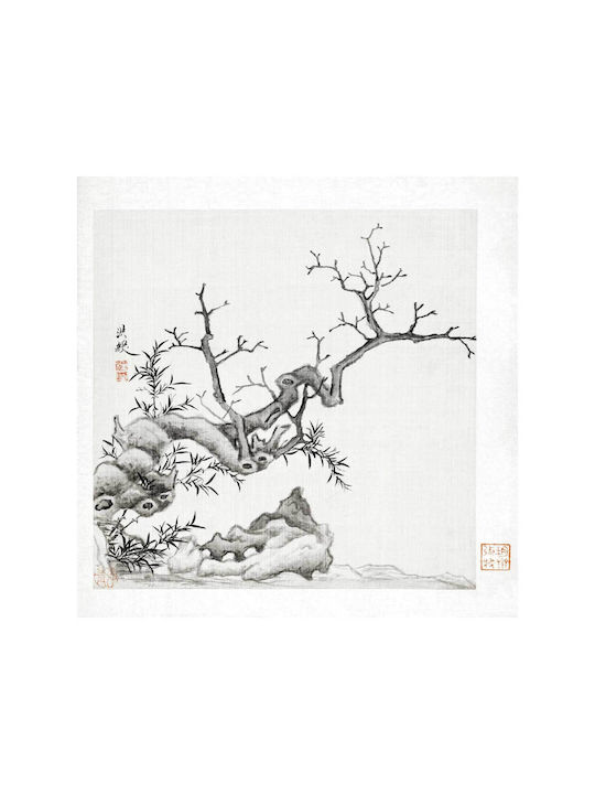 Tree (1368–1644) Vintage Chinese Painting By Chen Hongshou 1 Πίνακας σε Καμβά 120x120cm