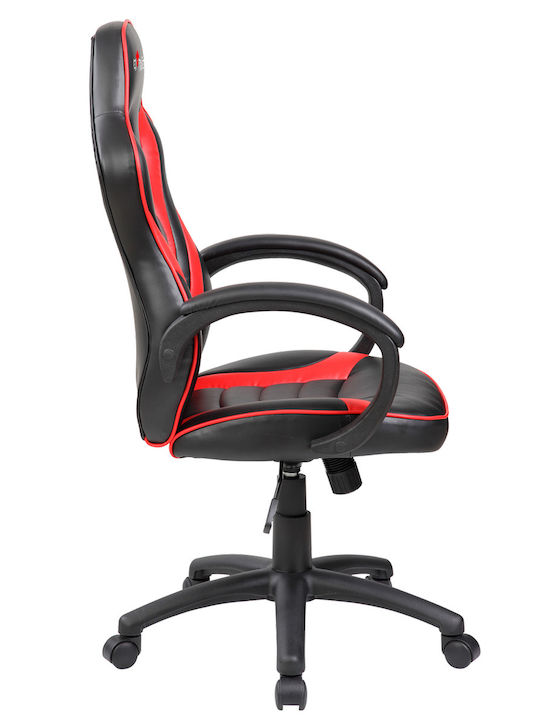 Red Fighter C6 Καρέκλα Gaming Δερματίνης Black/Red