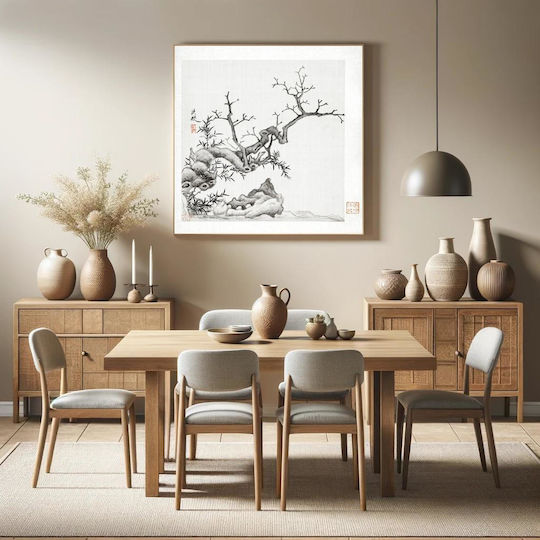 Tree (1368–1644) Vintage Chinese Painting By Chen Hongshou 1 Πίνακας σε Καμβά 110x110cm