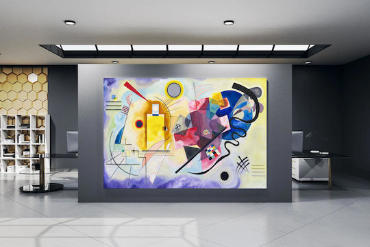 Yellow-red-blue Abstract Painting By Wassily Kandinsky Картина Платнен 50x40см