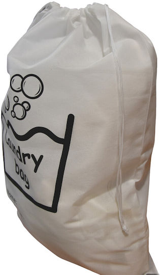 Decotelia Hotel Fabric Laundry Bag with Dimensions W47xD65cm. White 1pcs