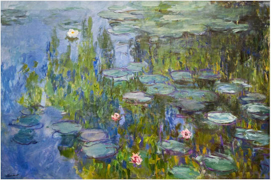 Claude Monet's Water Картина Платнен 90x60см
