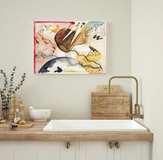 Rain Painting on Canvas 90x60cm