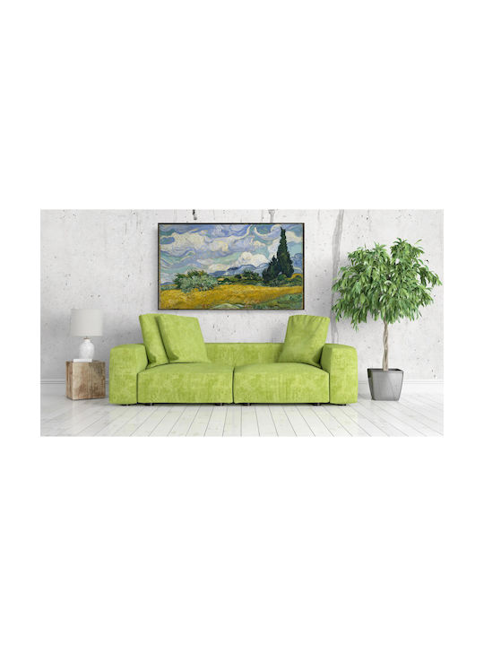 Wheat Field With Cypresses By Vincent Van Gogh Painting Copy of Van Gogh on Canvas 80x50cm