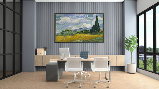 Wheat Field With Cypresses By Vincent Van Gogh Painting Copy of Van Gogh on Canvas 80x50cm