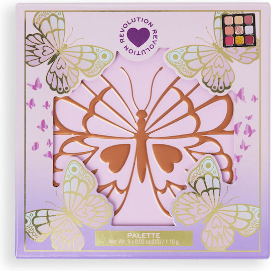 Revolution Beauty Παλέτα με Σκιές Ματιών σε Στερεή Μορφή Butterfly 9.9gr