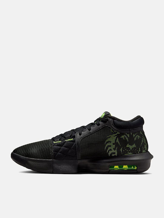 LeBron Witness 8 High Basketball Shoes Black / Volt / White