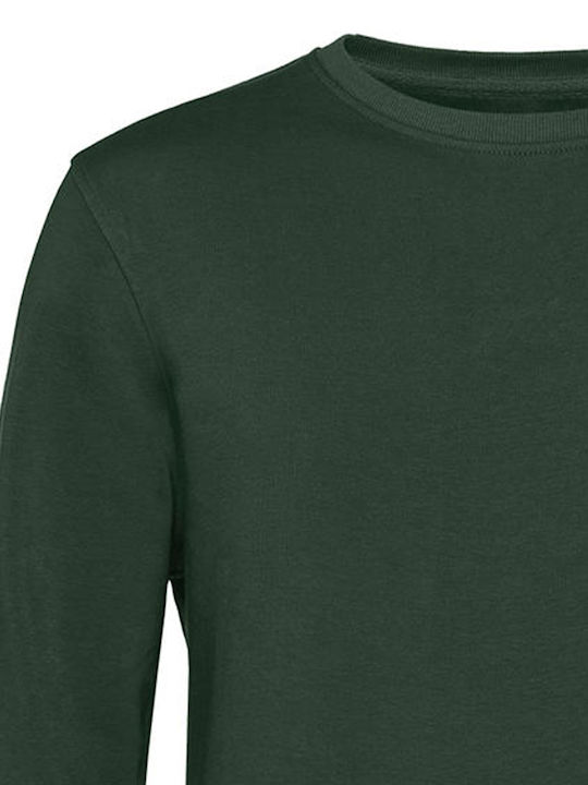 B&C Men's Long Sleeve Promotional Sweatshirt Green