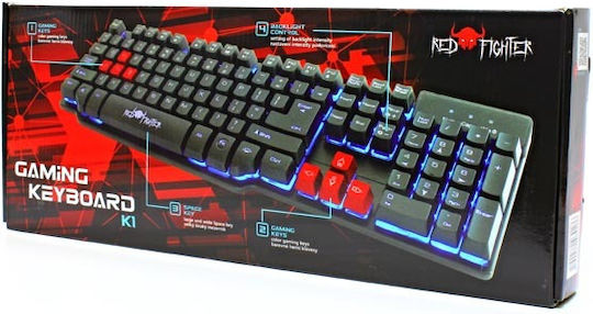 Red Fighter K1 Гейминг Инженеринг Клавиатура с RGB Осветление Английски (САЩ)