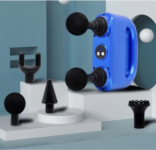 Andowl Double Glin Gun Massage for the Legs, the Body & the Hands with Vibration Blue