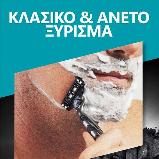 Gillette Mach3 Charcoal Глави за смяна с 3 остриета и лубрикираща лента 5 броя