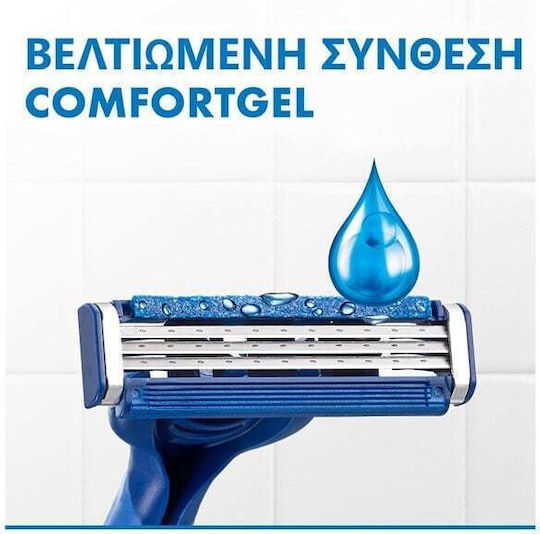 Gillette Blue3 Comfort Ξυραφάκια μιας Χρήσης με 3 Λεπίδες και Λιπαντική Ταινία 3τμχ