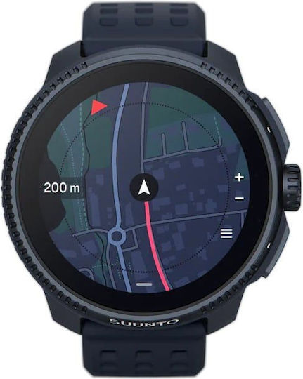 Suunto Race Stainless Steel 49mm Αδιάβροχο Smartwatch με SIM και Παλμογράφο (Midnight)