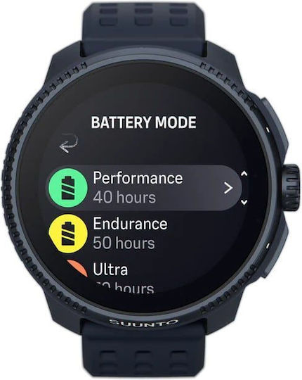 Suunto Race Stainless Steel 49mm Αδιάβροχο Smartwatch με SIM και Παλμογράφο (Midnight)