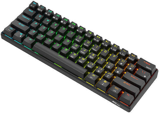 Royal Kludge RK61 Kabelloses Gaming-Technik Tastatur 60% mit Benutzerdefiniertes Rot Schaltern und RGB-Beleuchtung (Englisch (US))