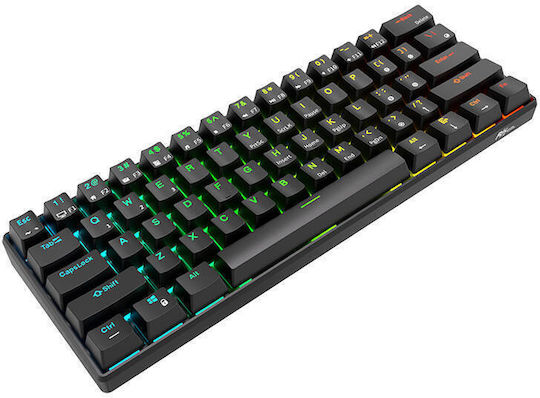 Royal Kludge RK61 Kabelloses Gaming-Technik Tastatur 60% mit Benutzerdefiniertes Rot Schaltern und RGB-Beleuchtung (Englisch (US))