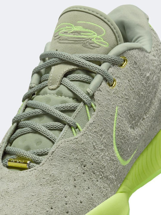 LeBron 21 cu talpă joasă Pantofi de baschet Light Bone / Dark Russet / Oranja De Foc