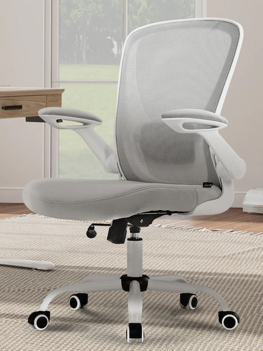 Stuhl Büro mit Verstellbaren Armen Grey Eureka Ergonomic