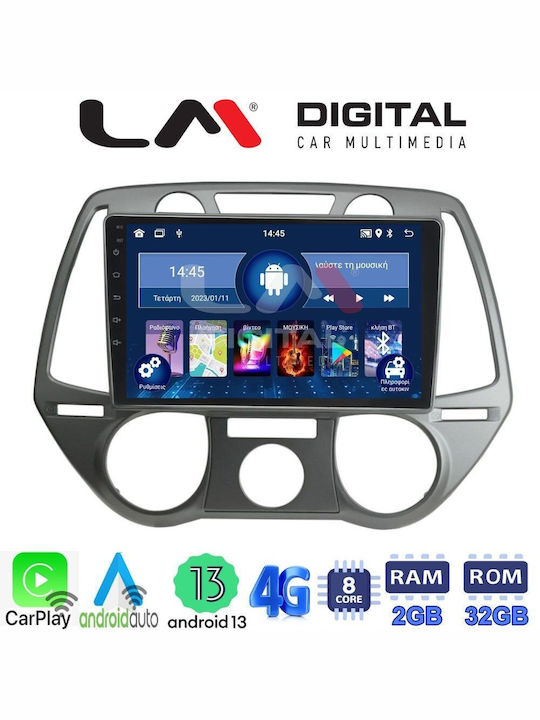 LM Digital Car-Audiosystem für Hyundai i20 2008 > 2014 (Bluetooth/USB/WiFi/GPS/Android-Auto)