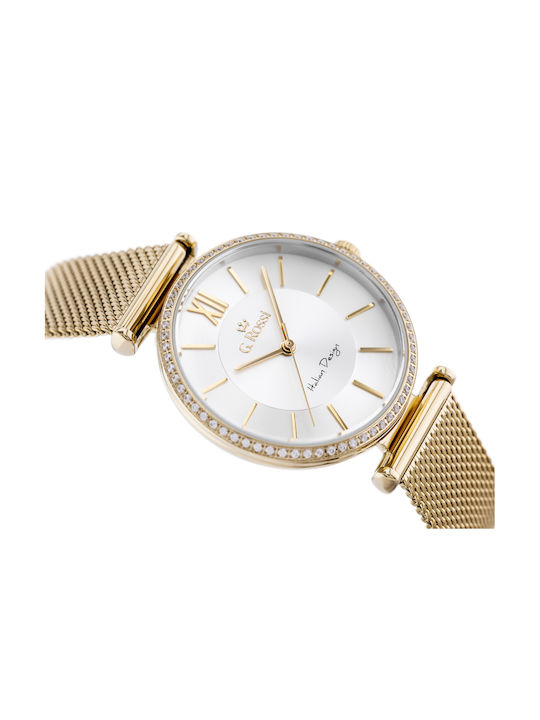 G.Rossi Watch with Gold Metal Bracelet