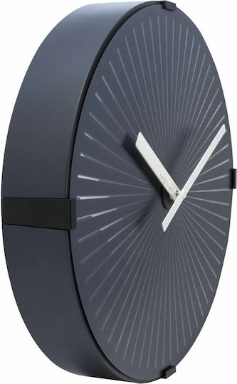 Nextime Ρολόι Τοίχου Πλαστικό Μαύρο Nextime Ρολόι Τοίχου Πλαστικό Μαύρο