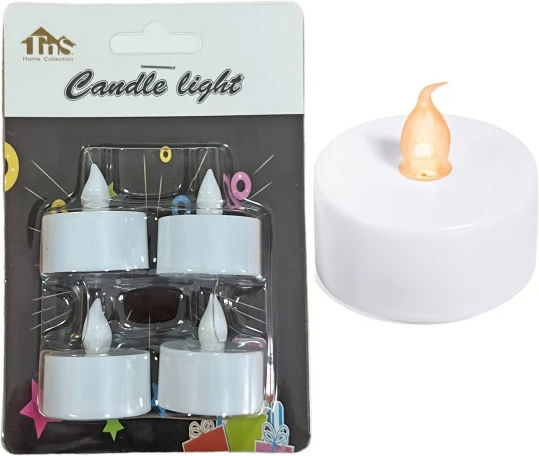TnS Decorative Table Lamp Warm White Tealight 4 Pieces