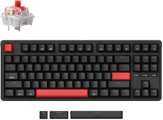 Keychron C3 Pro C3P-A3 Gaming Mechanical Keyboard Tenkeyless with Custom Brown Switches and Illuminated Keys English US