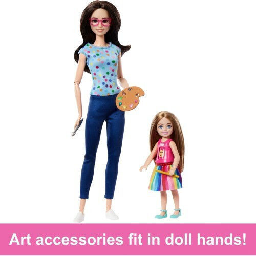 Barbie Art Teacher Doll Chelsea for 3+ years+ Years