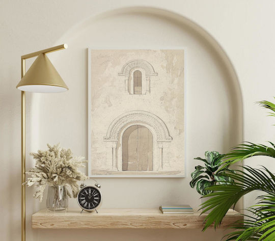 West Doorway And Window In The Church Of Ham Near Valognes, Normandy Tablou pe Pânză 50x80cm