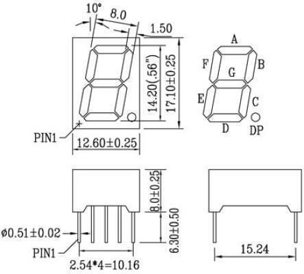 5613 FOR 10 Τεμάχια Οθόνη Matrix