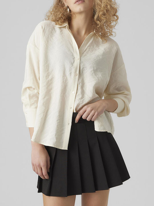 Vero Moda Γυναικείο Πουκάμισο Λευκό
