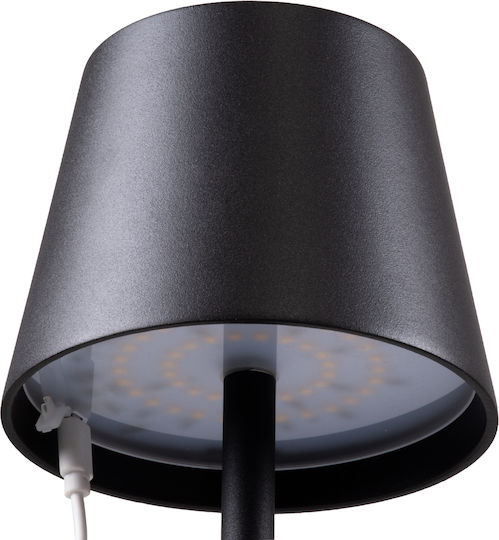 Luma Lampă de masă LED cu Abajur Negru și Bază