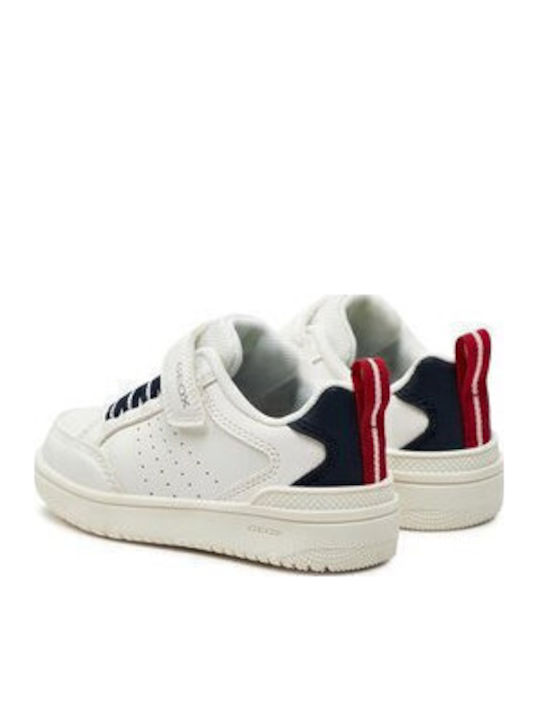 J Washiba Kids Sneakers with Scratch White