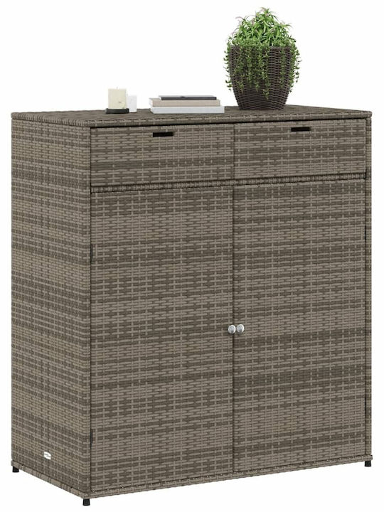 vidaXL Outdoor Storage Box Gray L105xW55xH113cm