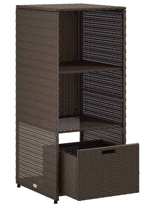 vidaXL Outdoor Storage Box Brown L50xW55xH115cm