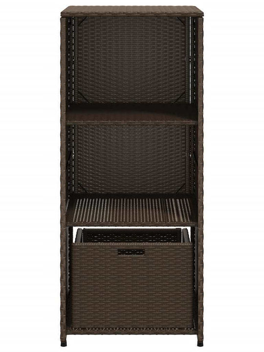 vidaXL Outdoor Storage Box Brown L50xW55xH115cm