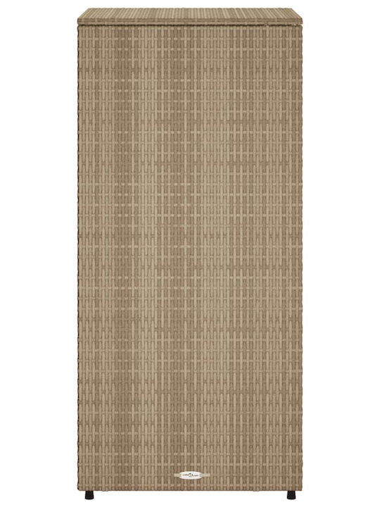 vidaXL Outdoor Storage Box Beige L50xW55xH115cm