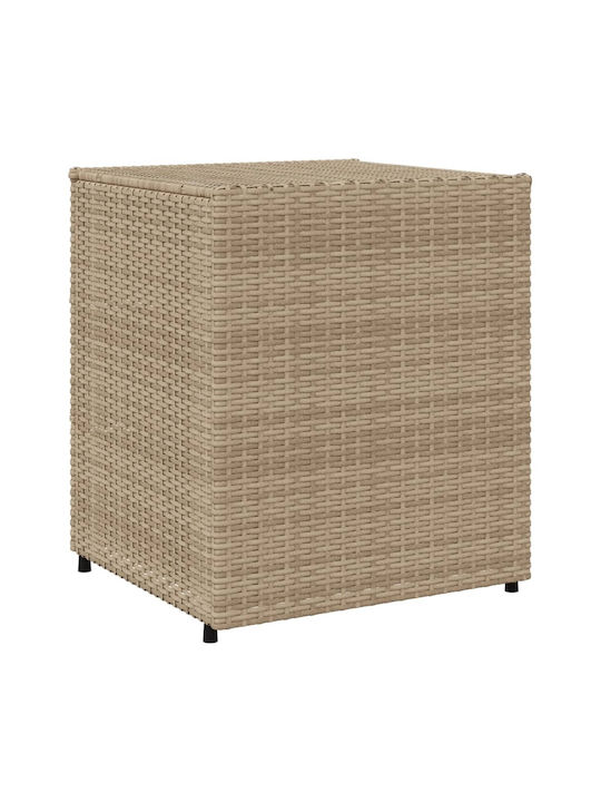 vidaXL Outdoor Storage Box Beige L55xW59xH69cm