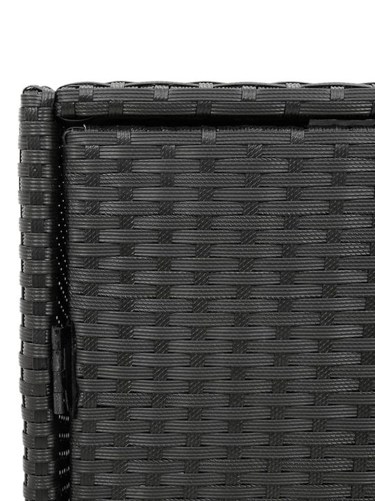 vidaXL Outdoor Storage Box Black L83xW45xH76cm