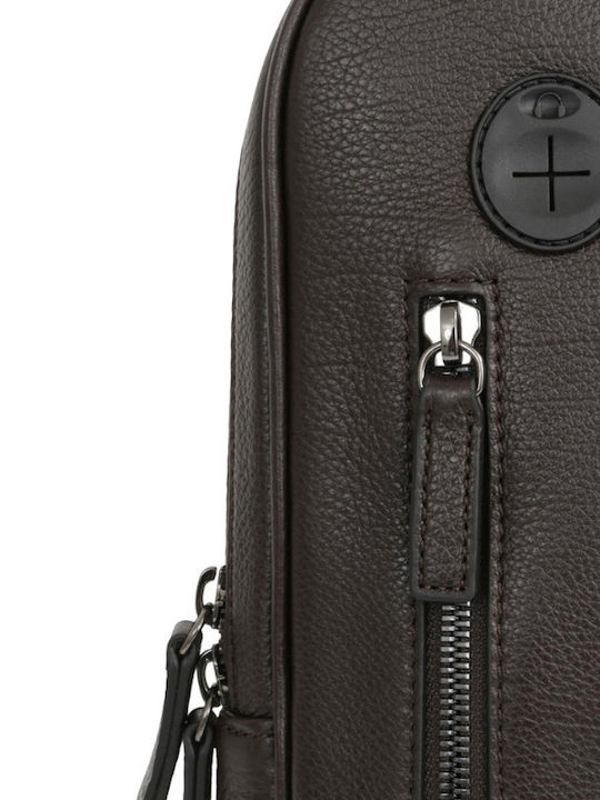 Leather Waist Bag Brown