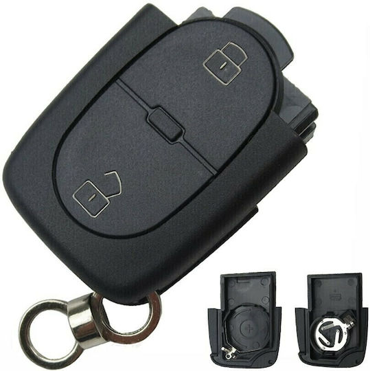 Foldable Car Key Shell with 2 Buttons for Audi / Seat / Skoda / VW